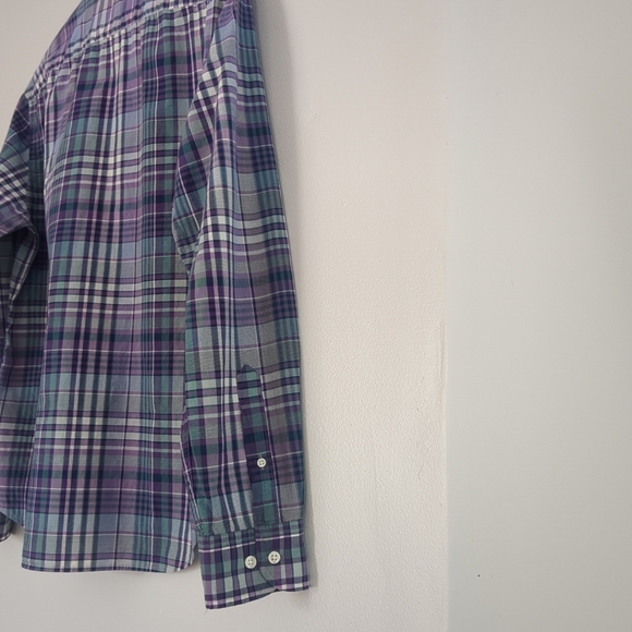 Banana Republic Mens Large Untucked Fit Button Up Corpcore Travel Casual Cotton - Picture 3 of 8